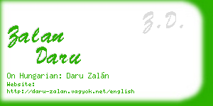 zalan daru business card